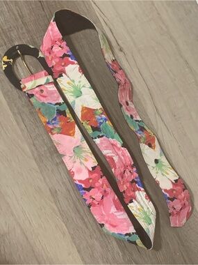 🌸 34-38 Inch Astor Vintage Women's Pink Floral Belt